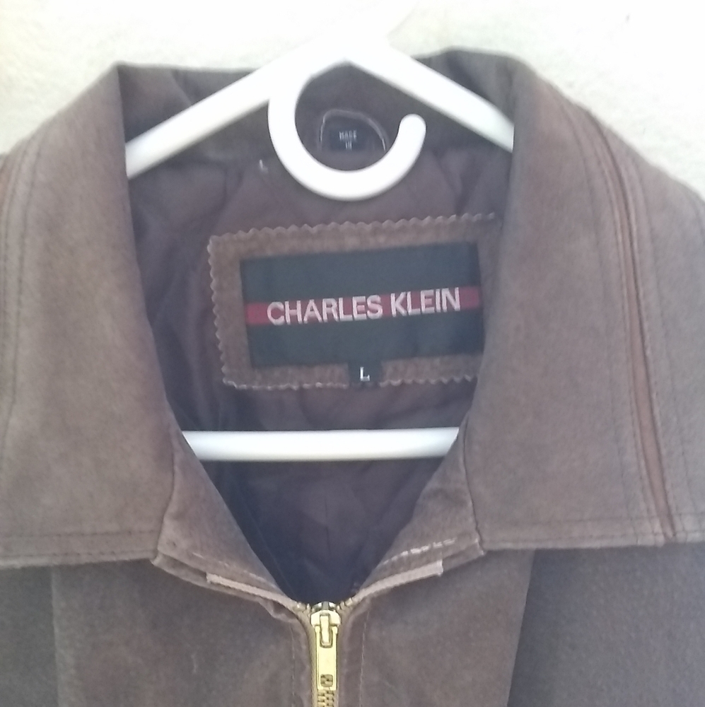 CHARLES KLEIN LEATHER JACKET - Picture 2 of 3